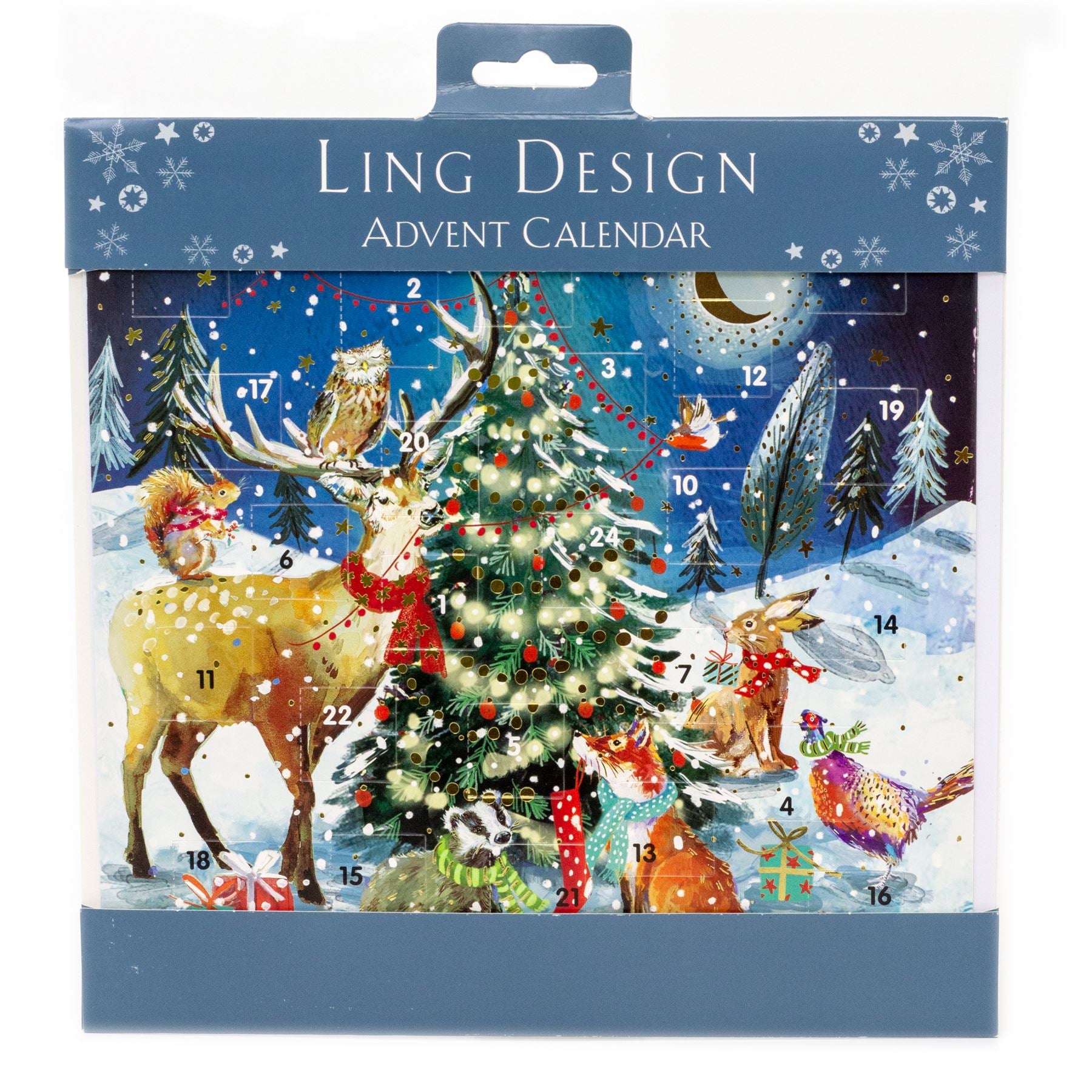 Christmas Advent Calendar Christmas Tree Animals Advent Calendar And