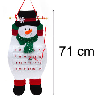 Snowman Christmas Advent Calendar | Fill Your Own Kids Advent Calendar - 71cm