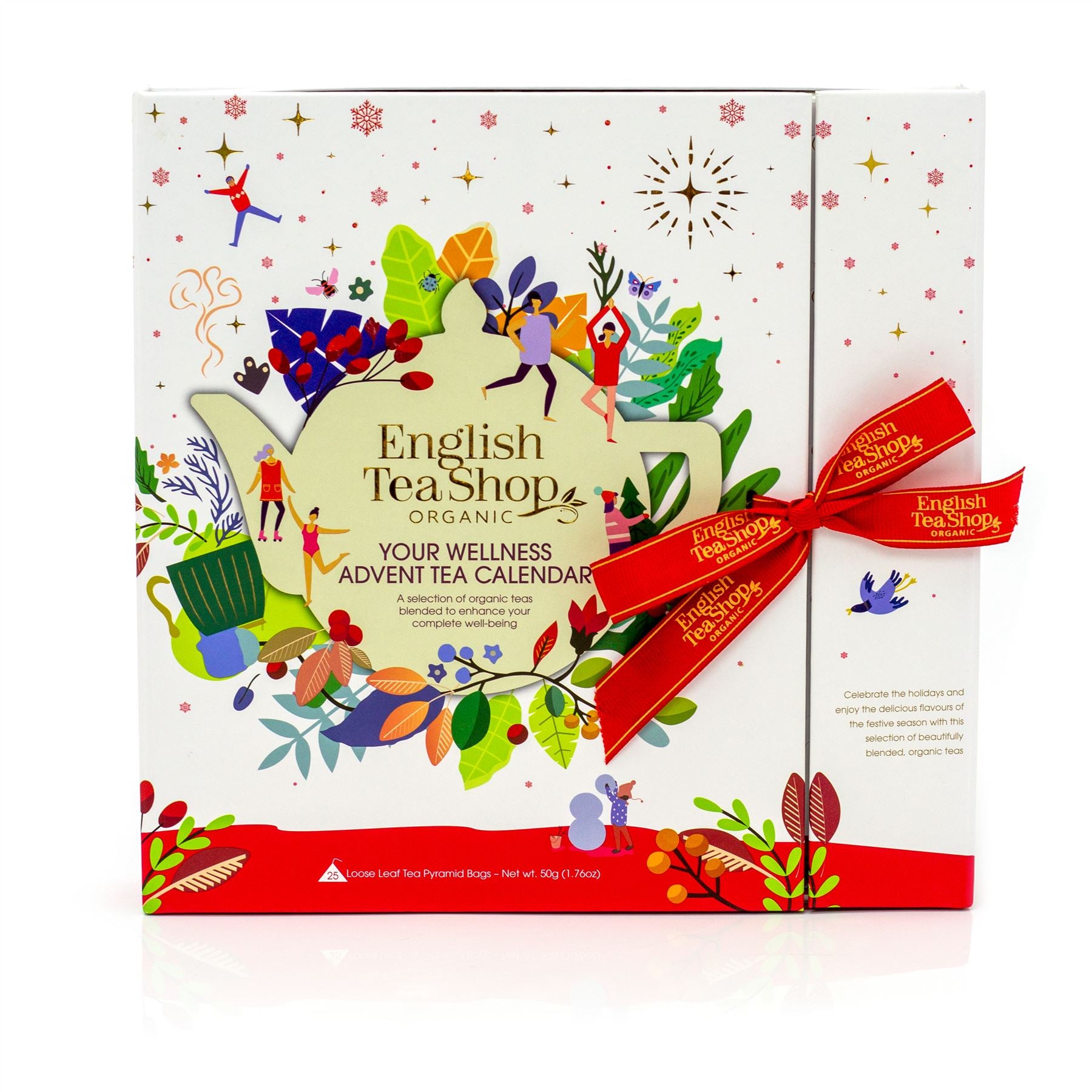 Christmas Organic Herbal Tea Advent Calendar 25 Bag Tea Selection Bo