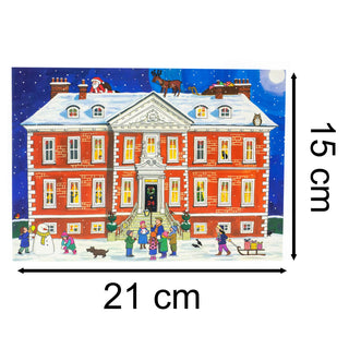 Country House Christmas - Christmas Advent Calendar Greetings Card & Envelope