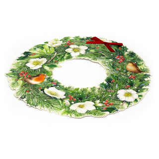 Winter Robin & Holly Wreath Advent Calendar | Large Christmas Advent Calendar