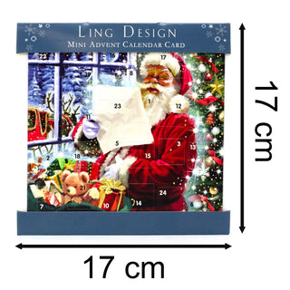 Santa's List - Christmas Advent Calendar | Advent Greetings Card & Envelope