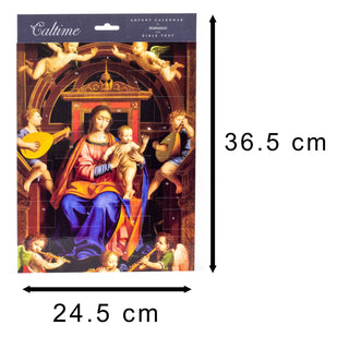 Christmas Advent Calendar Enthroned By Angels | Religious Advent Calendar