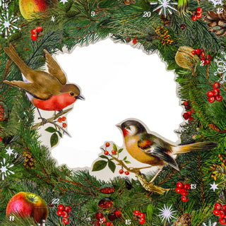 Winter Birds & Berries Wreath Advent Calendar | Christmas Advent Calendar