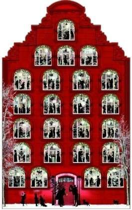 Deluxe Traditional Card Advent Calendar Large - Nostalgic Christmas House