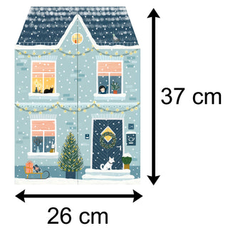 3D Fold Out House Advent Calendar | Freestanding Christmas Advent Calendar | Home Picture Advent Calendar