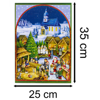 Christmas Advent Calendar Church Christmas Market | Picture Advent Calendar