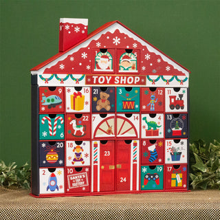 Santa's Toy Shop Christmas Advent Calendar | Fill Your Own Calendar - 41x39cm