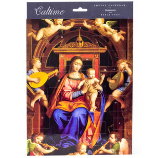 Christmas Advent Calendar Enthroned By Angels | Religious Advent Calendar