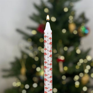 Toadstool Christmas Advent Candle | Mushroom Advent Christmas Candle - 23cm