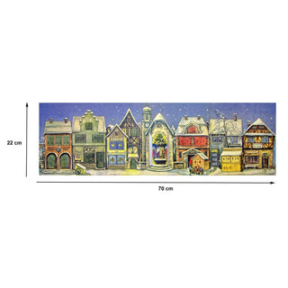 The little Town from 1946 | Freestanding Traditional Christmas Advent Calendar