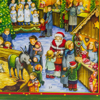 Christmas Advent Calendar Church Christmas Market | Picture Advent Calendar