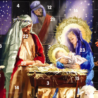 Nativity Scene Christmas Advent Calendar | Religious Advent Calendar - 23cm