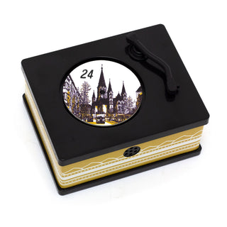 Jazz Gramophone Christmas Advent Calendar | Mini Musical Music Box with 24 Songs