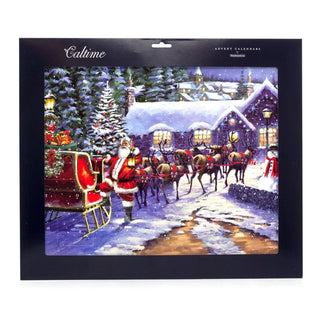 Christmas Eve Christmas Advent Calendar | Santa Picture Advent Calendar 46x37cm