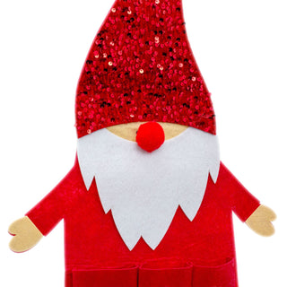 Santa Christmas Advent Calendar | Reusable Felt Fabric with 24 Pockets - 123cm