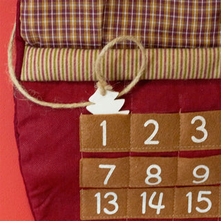 Santa Christmas Advent Calendar | Reusable 24 Pocket Advent Calendar - 70cm