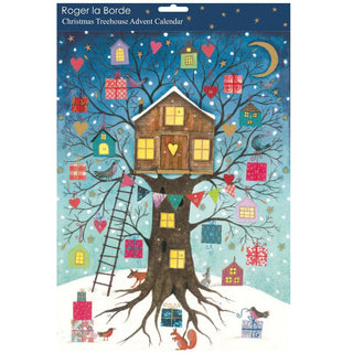 Christmas Advent Calendar Christmas Treehouse | Traditional Door Advent Calendar